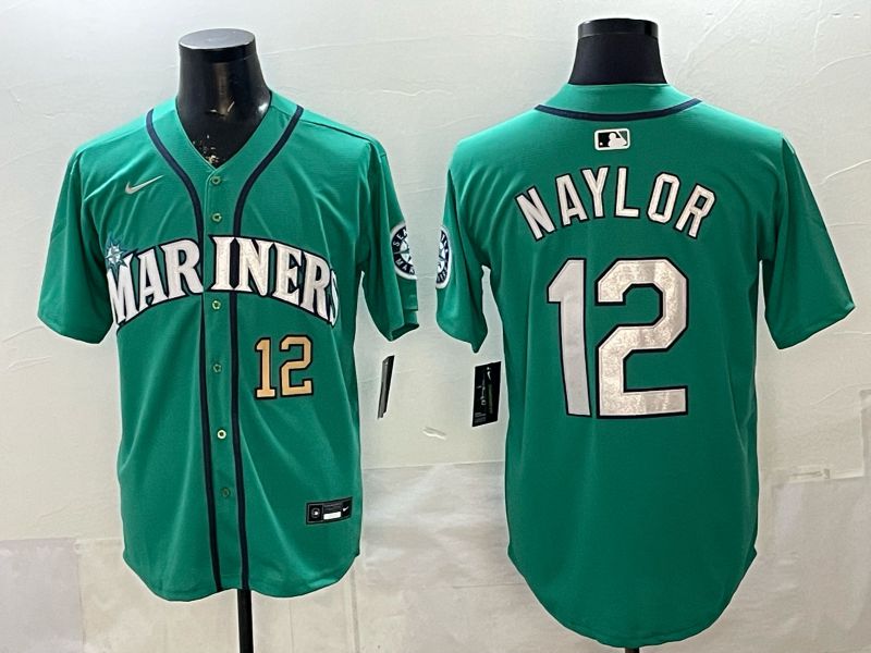 Men Seattle Mariners #12 Naylor Green Game 2026 Nike MLB Jersey style 07